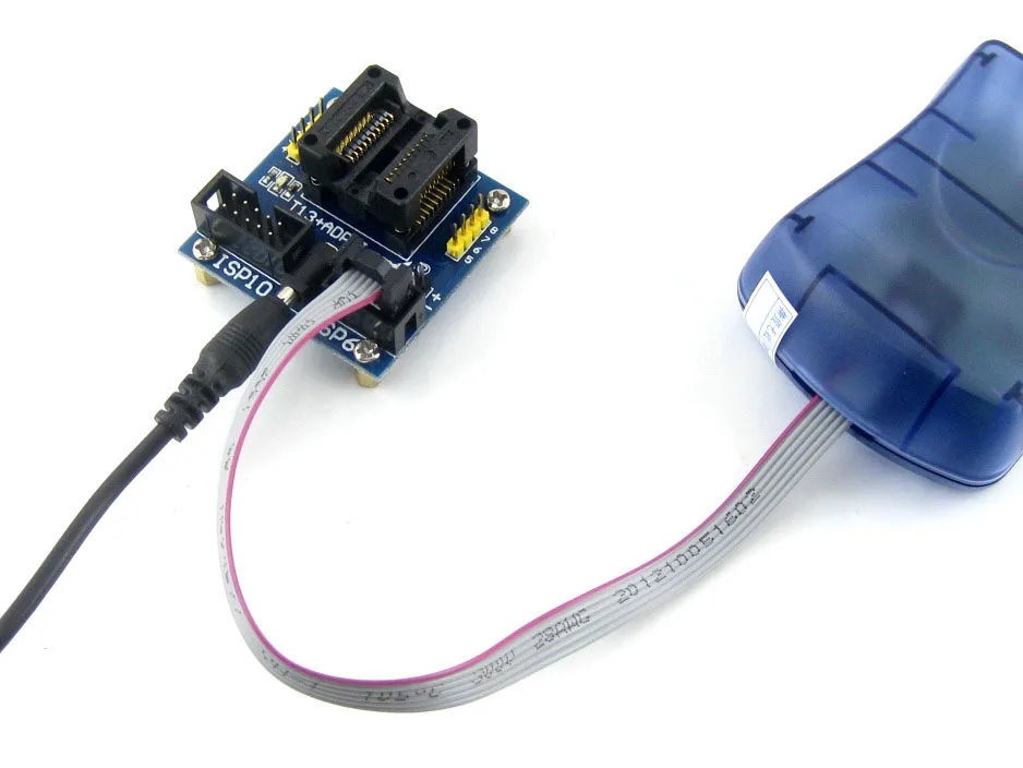 T13 + ADPII ATtiny13 ATtiny12 ATtiny15 ATtiny25 ATtiny45 SOIC8 (208 мил) AVR программируемый адаптер тестовый