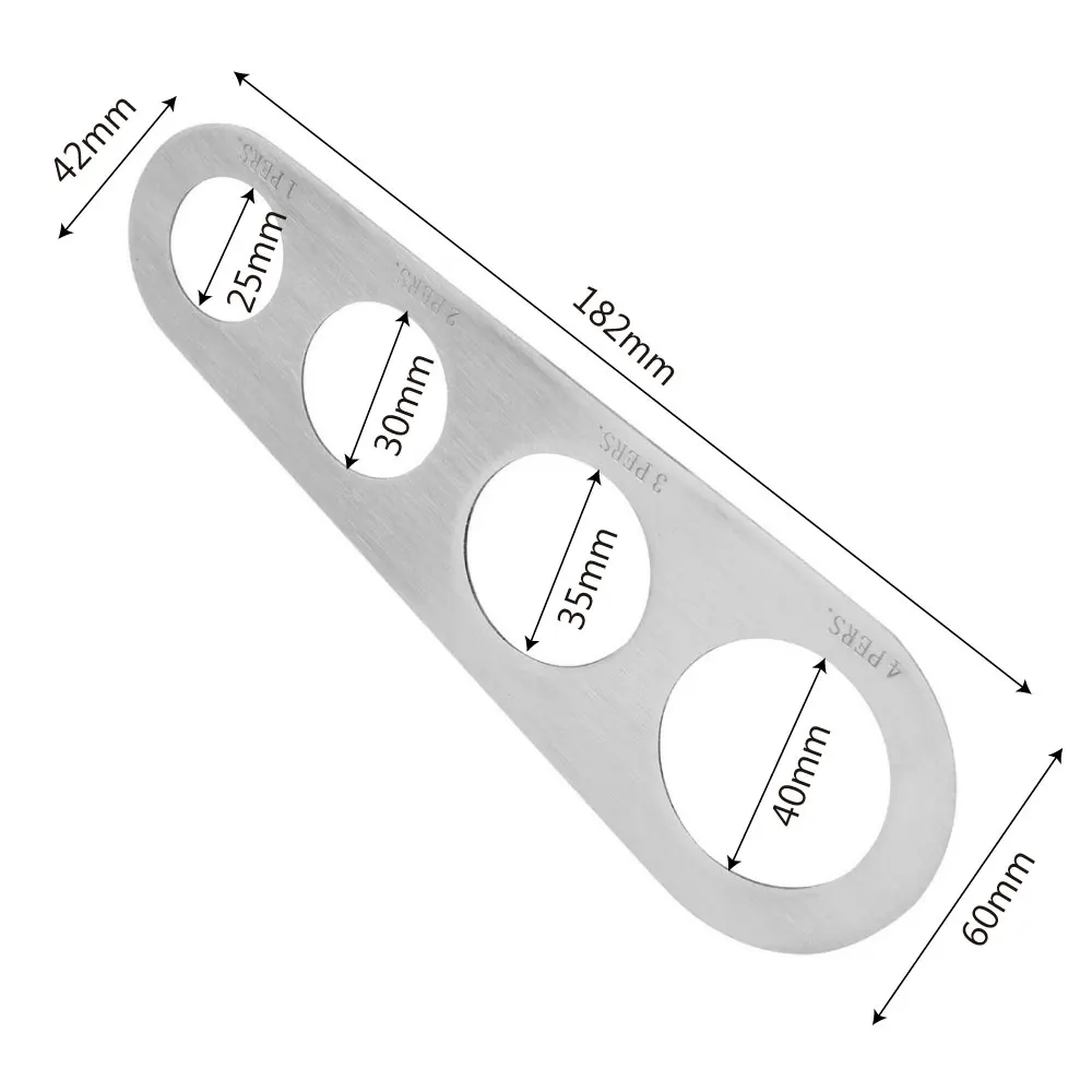 HILIFE 1 шт. из нержавеющей стали 4 отверстия Измеритель для спагетти макароны мерные инструменты кухонные аксессуары