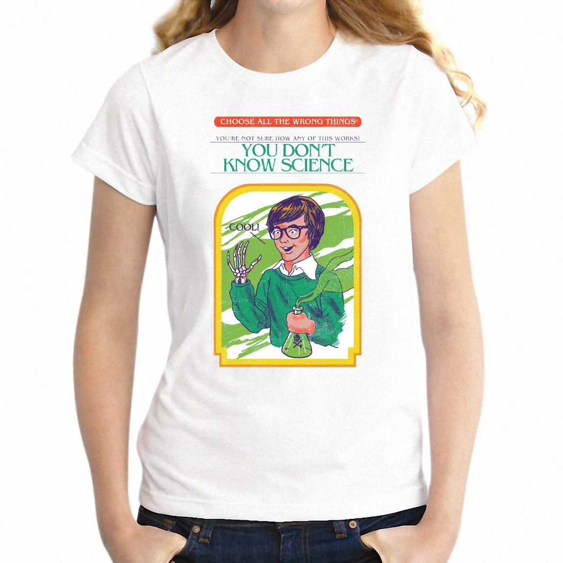 

Women's T Shirt You Don't Know Science Nerdy Girl's Tee
