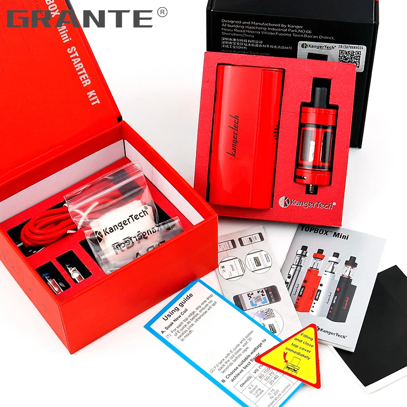 Original Kangertech Topbox Mini Starter Kit Kangertech Subox Mini Box Vape 75W Toptank Mini Atomizer SSOCC RBA Vape Coil Original Kangertech Topbox Mini Starter Kit Kangertech Subox Mini Box Vape 75W Toptank Mini Atomizer SSOCC RBA Vape Coil