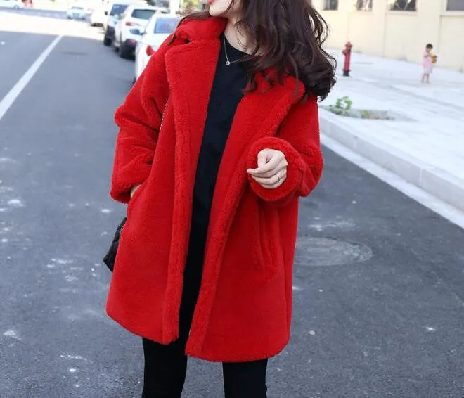 Lisa Colly Women Fake Fox Fur Jacket Winter Faux Fur Jackets Coats Woman Warm Artifical Fox Fur Coats Thick Furs Coat Overcoat