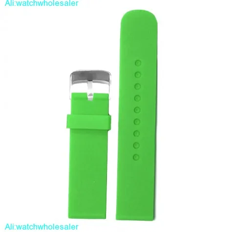 20mm Nice Aqua Color Silicone Jelly Rubber Ladies Watch Band Straps WB1053U20JB