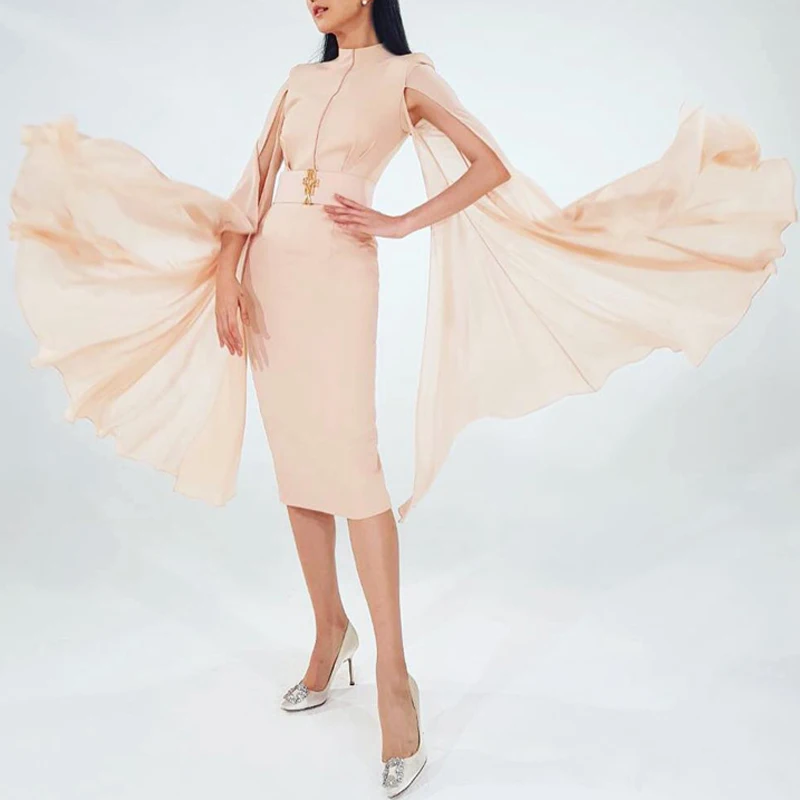 INDRESSME Women Bodycon Summer Dresses O-Neck Batwing Sleeve Mid-Calf Length Luxury Celebrity Party Club Vestidos 2018 New