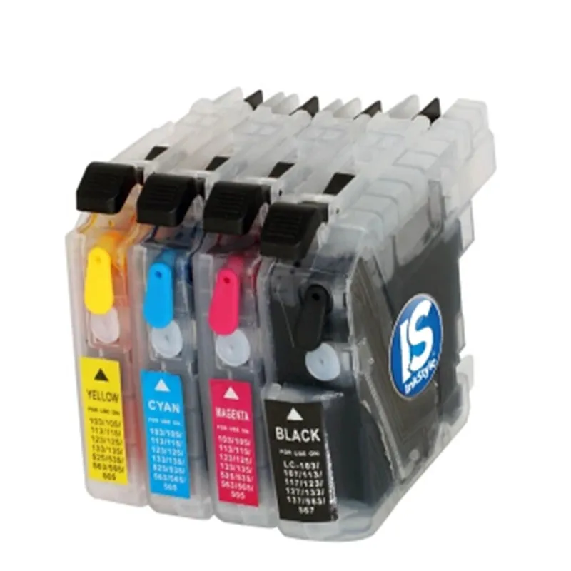 

For Brother MFC J2720 MFC J2320 Ink jet Printer For Brother 663 LC663 Refillable Printer Ink Cartridges Free Shipping hot sale