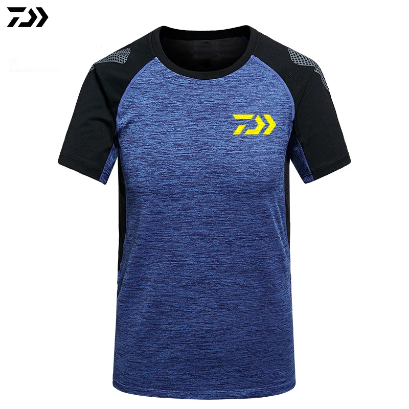 Daiwa летняя футболка для рыбалки одежда для рыбалки быстросохнущая дышащая одежда с защитой от УФ-лучей одежда с коротким рукавом рыболовная рубашка