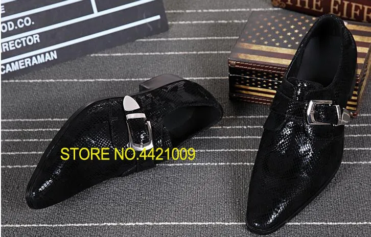 

wedding dress men serpentine Patent leather shoes Banquet and Party men handmade loafers Plus size 46 male dress flats oxfords
