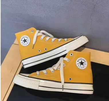 

2019 Spring Explosion Models Korean-Style Couple's High-Top Canvas Shoes Male casual sneakers Female men shoes