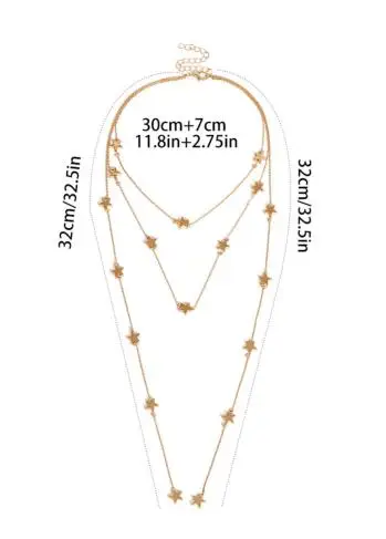 BeAvant, Трендовое многослойное длинное ожерелье со звездами, Женские аксессуары, Золотая цепочка, хорошее ювелирное изделие, одежда, ювелирные изделия, аксессуары