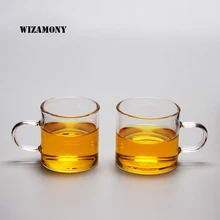 2 шт! Большая распродажа стеклянная кружка для пива Кубок для вина пивная стеклянная кружка Кристалл виски водка чай кофейная чашка 80 мл~ 100 мл Подарочная пивная чашка