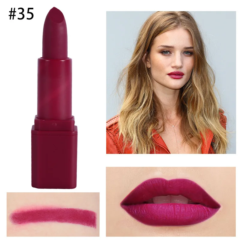 Матовая помада MISS ROSE 20 цветов увлажняющее средство для макияжа водостойкая