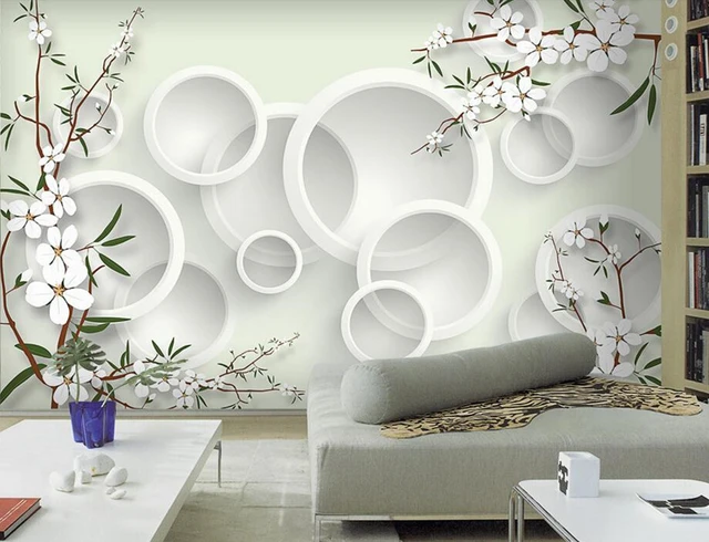 Free shipping 3D Modern de parede Wall paper Roll silver background wall  wallpaper home de…