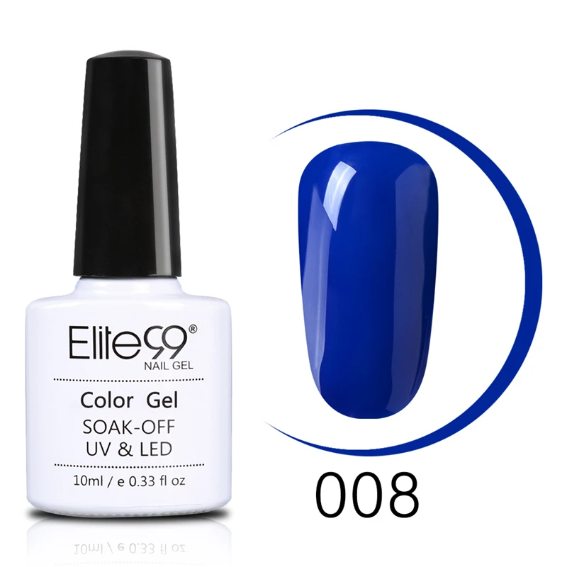 Elite99 гель-лаки фиолетовый синий цвет набор гель-лаков для ногтей замачивается наращивание ногтей УФ и светодиодный светильник для маникюра дизайн ногтей - Цвет: BU008
