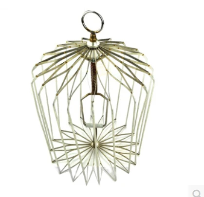 

Silver Steel Appearing Bird Cage - Medium size (dove appearing cage), magic tricks,illusions
