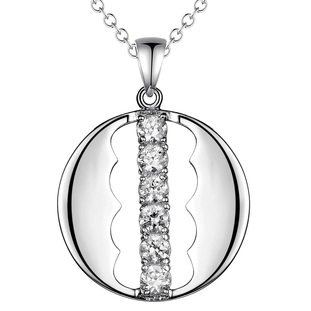 shine crystal wholesale silver plated Necklace New Sale silver