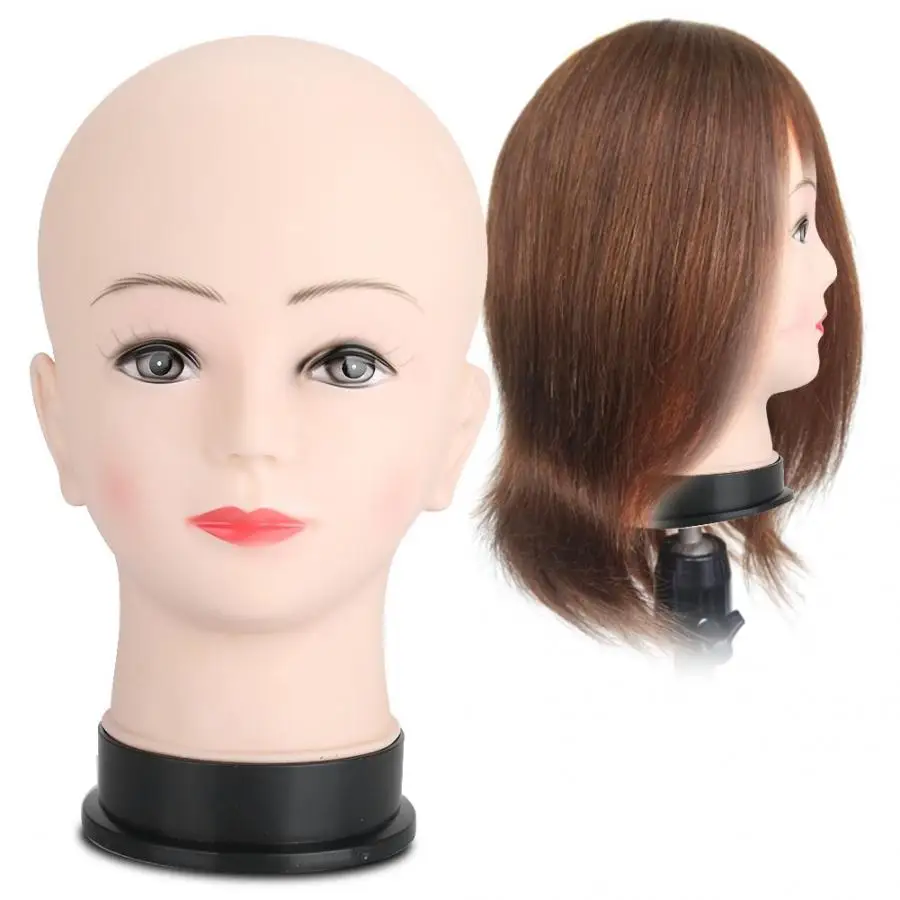 

Soft Mannequin Head Massage Makeup Practice Head Model Cosmetology Training Hat Display Training Head