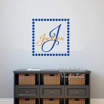 

Baby Name Wall Sticker, Name Monogram Wall Decal, Kids Room Wall Stickers, Children Name Room Decoration, Stickers Muraux C96