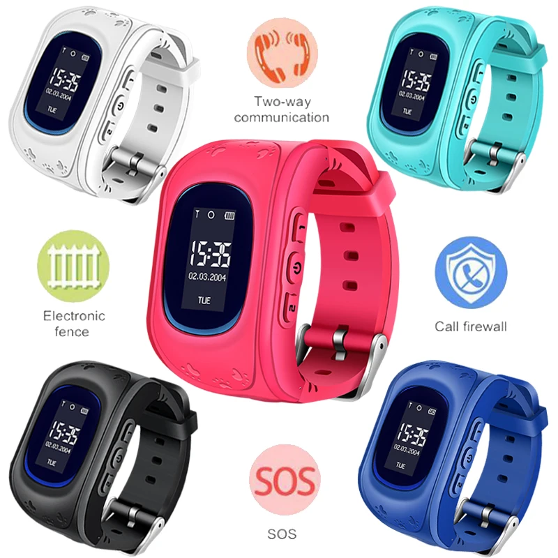 

BANGWEI 2018 NEW Kids Smart Watch Pedometer Waterproof Baby LED LBS positioning Watch SIM Call For Gift Children SmartWatch+Box