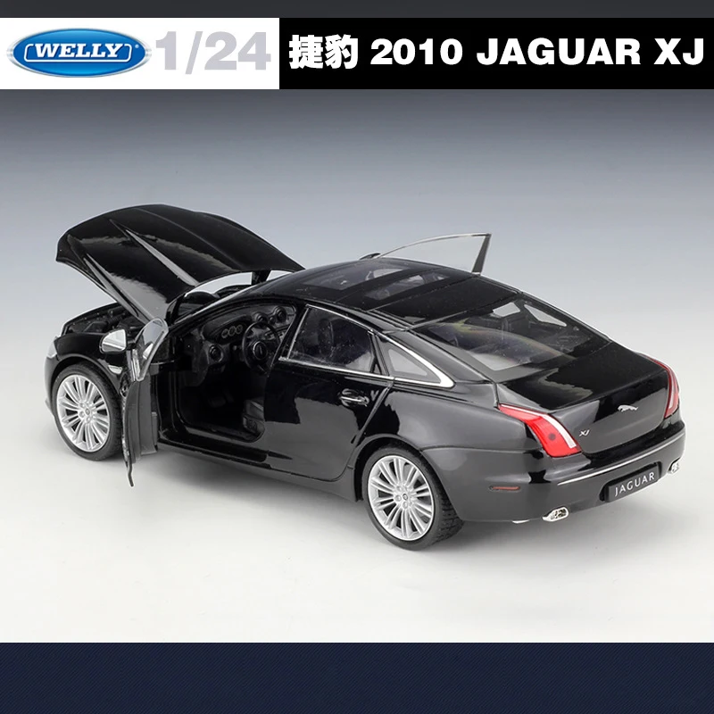 WELLY 1:24 литая под давлением модель автомобиля JAGUAR XJ Металлический Игрушечный Автомобиль сплав JAGUAR классический автомобиль детские игрушки Подарочная коллекция автомобилей