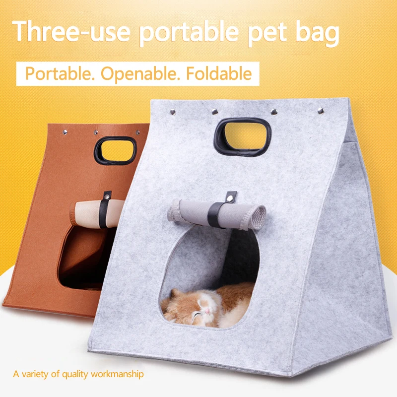

Tent Washable Outgoing Cat Dog Detachable Pet Nest Breathable Foldable Portable Cattery Kennel