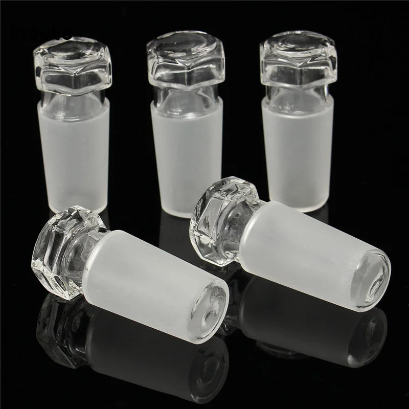Best Price 5Pcs Borosilicate Glass Stopper Ground Joint Lab Bottle Plug