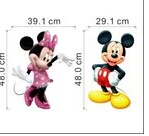 FAROOT Mickey Mouse Minnie Vinyl Mural Wall Sticker Decals Kids Nursery Children Room Decor Cartoon WS - Цвет: As picture show