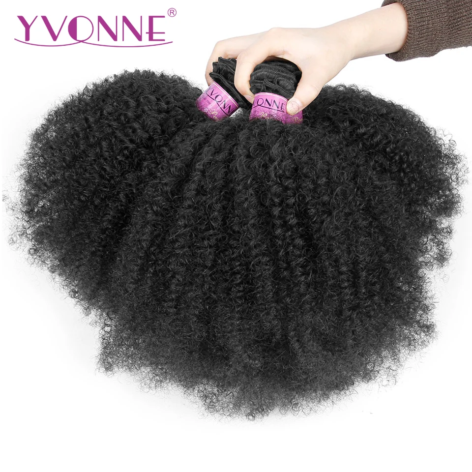 Yvonne Afro Kinky Curly Brazilian Virgin font b Hair b font 1 3 4 font b