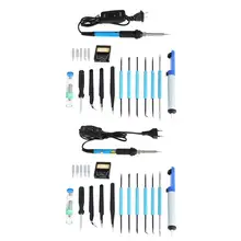 Лидер продаж Профессиональная Регулируемая Температура Электрический Жало Пинцет инструмент для ремонта Наборы 110/220 В 200-450 градусов