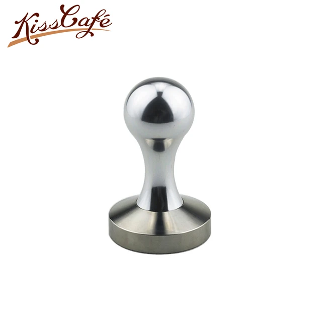 Best Offers 304 Stainless Steel Base Aluminium Alloy Handle Tamper Coffee Powder Hammer 51/53/57/57.5/58mm Customized Coffee Accessories