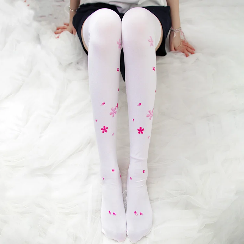 Cute Lolita Over-knee Kawaii Ballet Thigh High Stocking Dance Socks Cosplay 