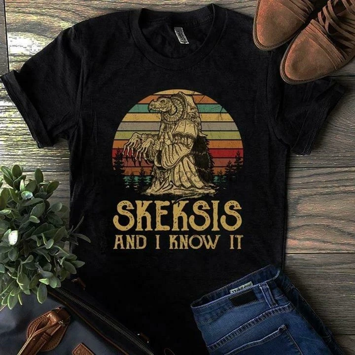 

The Dark Crystal Skeksis And I Know It Vintage T Shirt Black Cotton Men S 4Xl