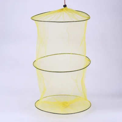 

Collapsible Basket Dip Net Cage Keep Fish Alive in Water Fishing colour will random sent out not confirm colour