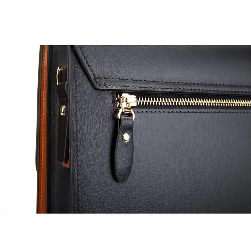 YINTE мужская сумка для ноутбука кожаная сумка на плечо Новая мода Черный 14 дюймов Компьютерная сумка бизнес портфель для мужчин портфель T8058-5
