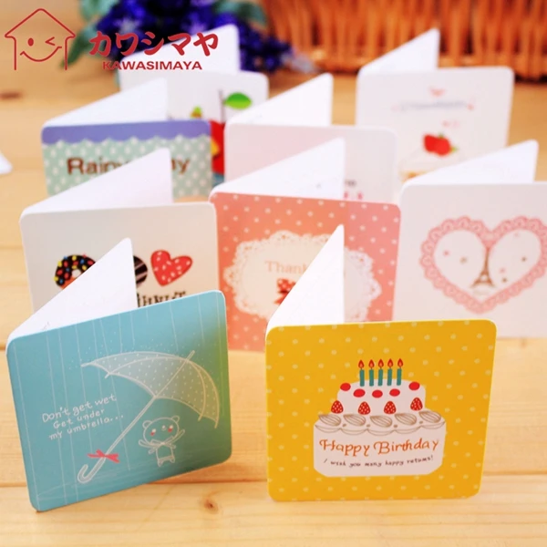to write a small card korea creative birthday card cute little mini small birthday cards