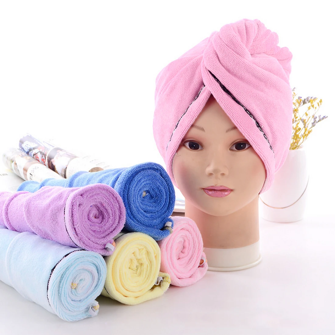 Hot Sale Women Bathroom Absorbent Quick Drying Microfiber Bath Towel