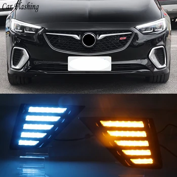 

Car Flashing 2PCS For Opel Insignia GS 2017 2018 Flowing Turn Yellow Signal Function 12V Car DRL Lamp LED Daytime Running Light