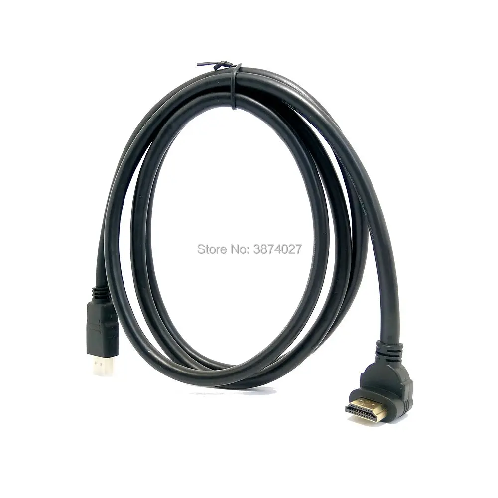Кабель HDMI 90 градусов правый и левый угловой тип А штекер 1 4 1080P 3D для проектора PS3 HD