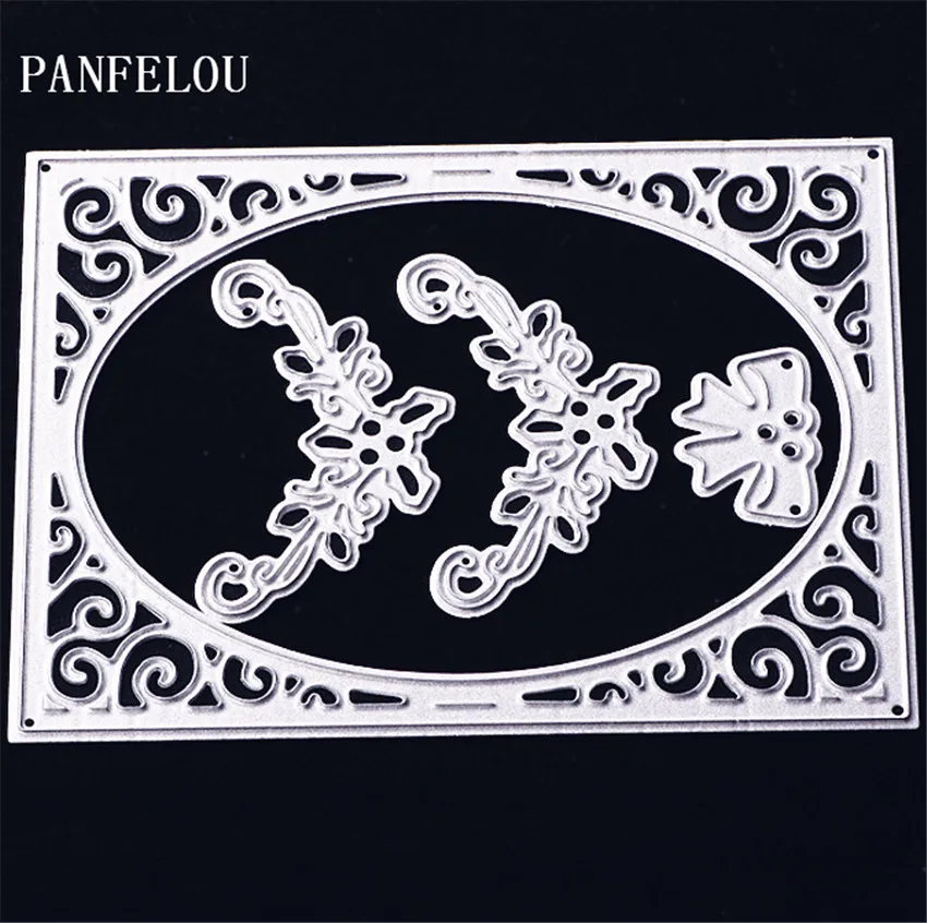 

PANFELOU Metal craft Bow Flower seedlings paper die cutting dies for Scrapbooking/DIY Christmas wedding Halloween cards