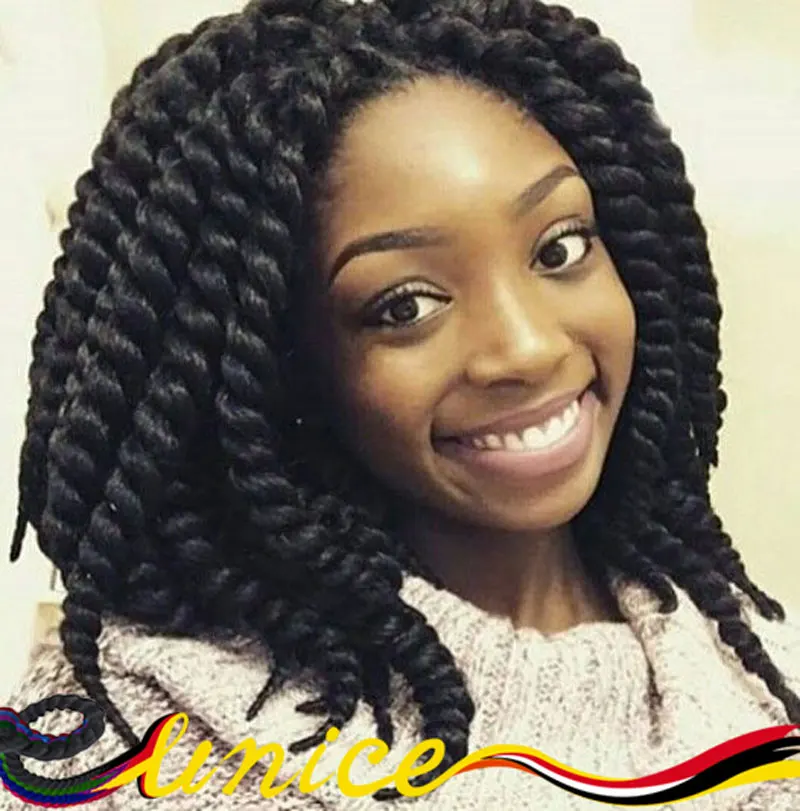 Queen Hair Curly Crochet Short Havana Mambo Twist Braiding