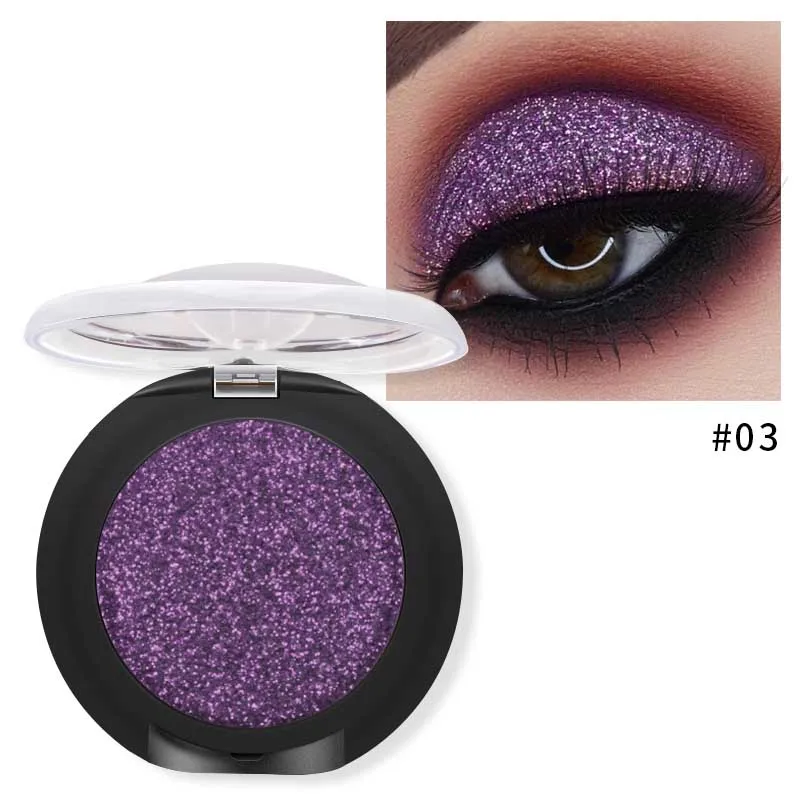 Pudaier Glitter Eyeshadow Palette Yeux Sombra Makeup Metallic Festival Eye Shadow Powder Shimmer Maquiagem Blue Eye Cosmetics - Цвет: 03