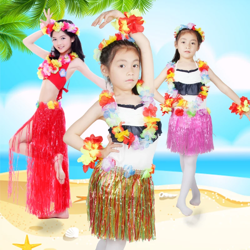 40CM grass skirt package 5 sets wedding costume dance party activities