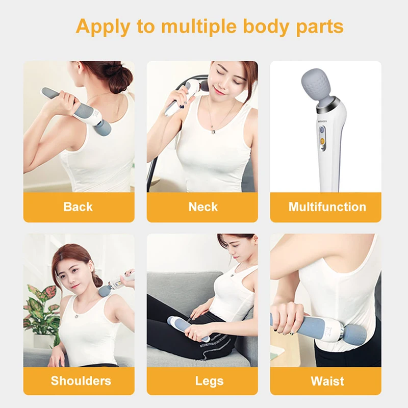 Good Healthy Powerful Wand Massager Cordless Massager for Muscles Handheld Deep Tissue