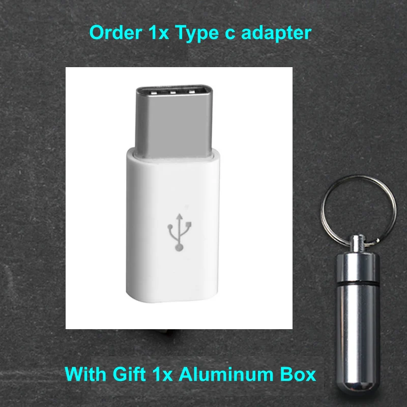 

Micro USB female to Type c male Type-C Cable Adapter Charger Data USB-C Converter for Xiaomi Mi 5 oneplus with Aluminum bottle