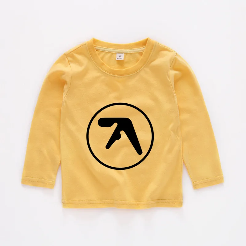 От 2 до 12 лет Детская Aphex Твин с принтом для малышей Топы девочек Одежда маленьких