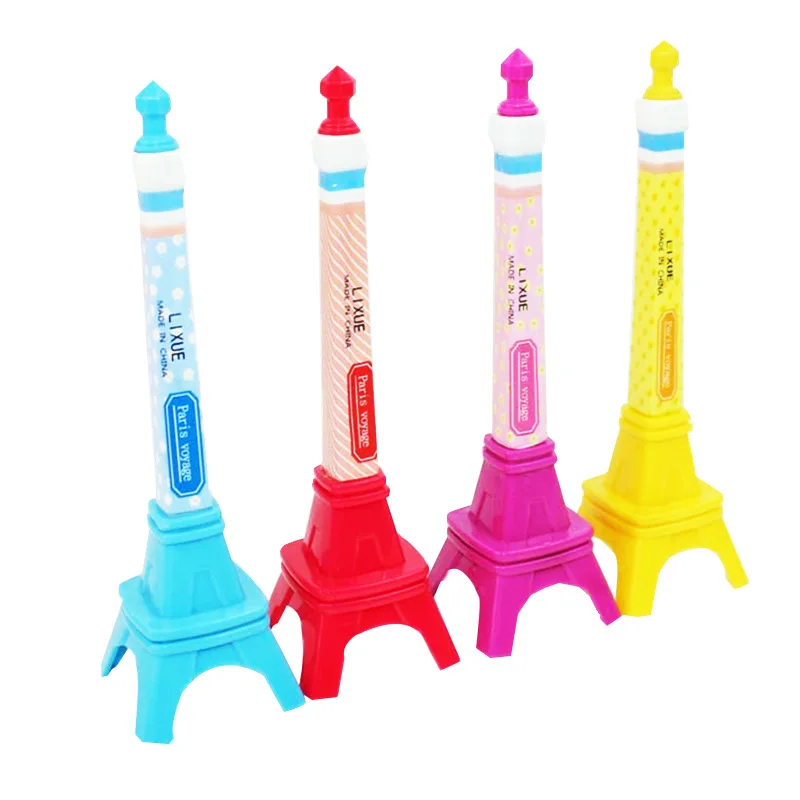 

20 Pcs Creative Ballpoint Pen Eiffel Tower Styled Ball Pens Pylon Ballpoint Pen For Writing Stationery Wholesale