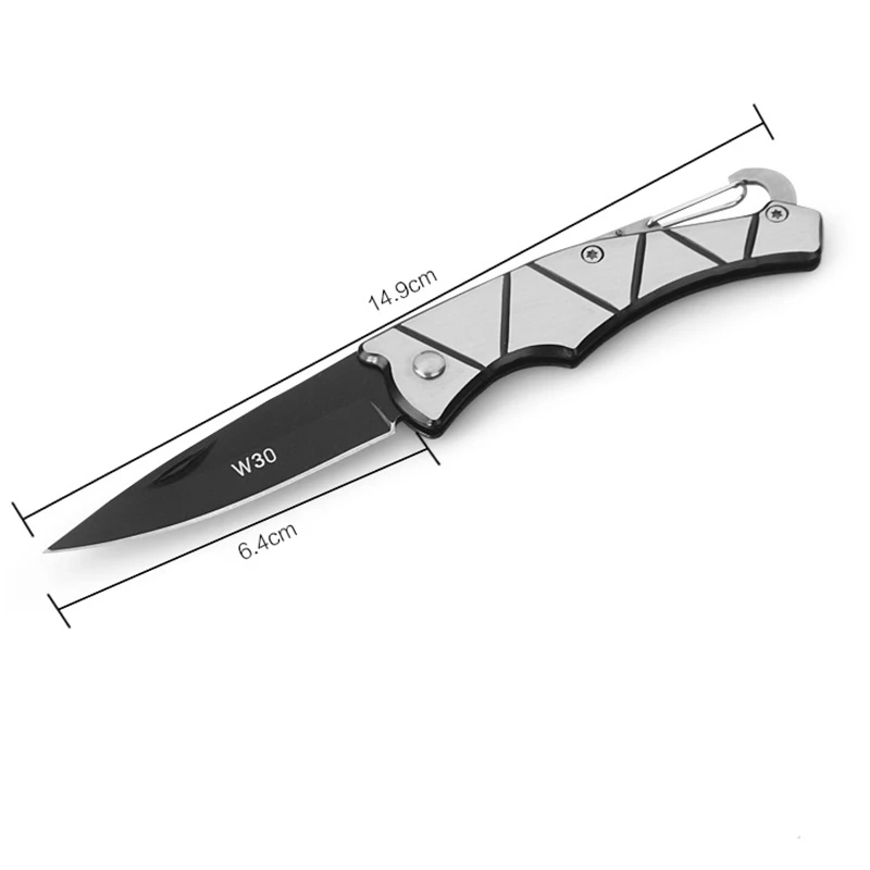 Складной нож для выживания в полевых условиях инструмент для кемпинга Стальной хвостовик складной нож