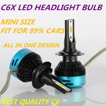 DLAND C6X AUTO HA CONDOTTO LA LAMPADA DELLA LAMPADINA KIT LUCI 72 W 7600LM, c6 IP68 H1 H3 H4 H7 9006 9005 H8 H10 H11 H13