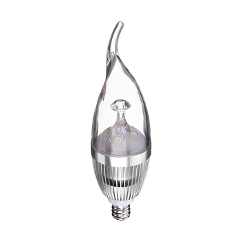 

E12 3W Warm White LED Candelabra Chandelier Candle Light Bulb Base type Wattage E12 Silver 3W Warm White