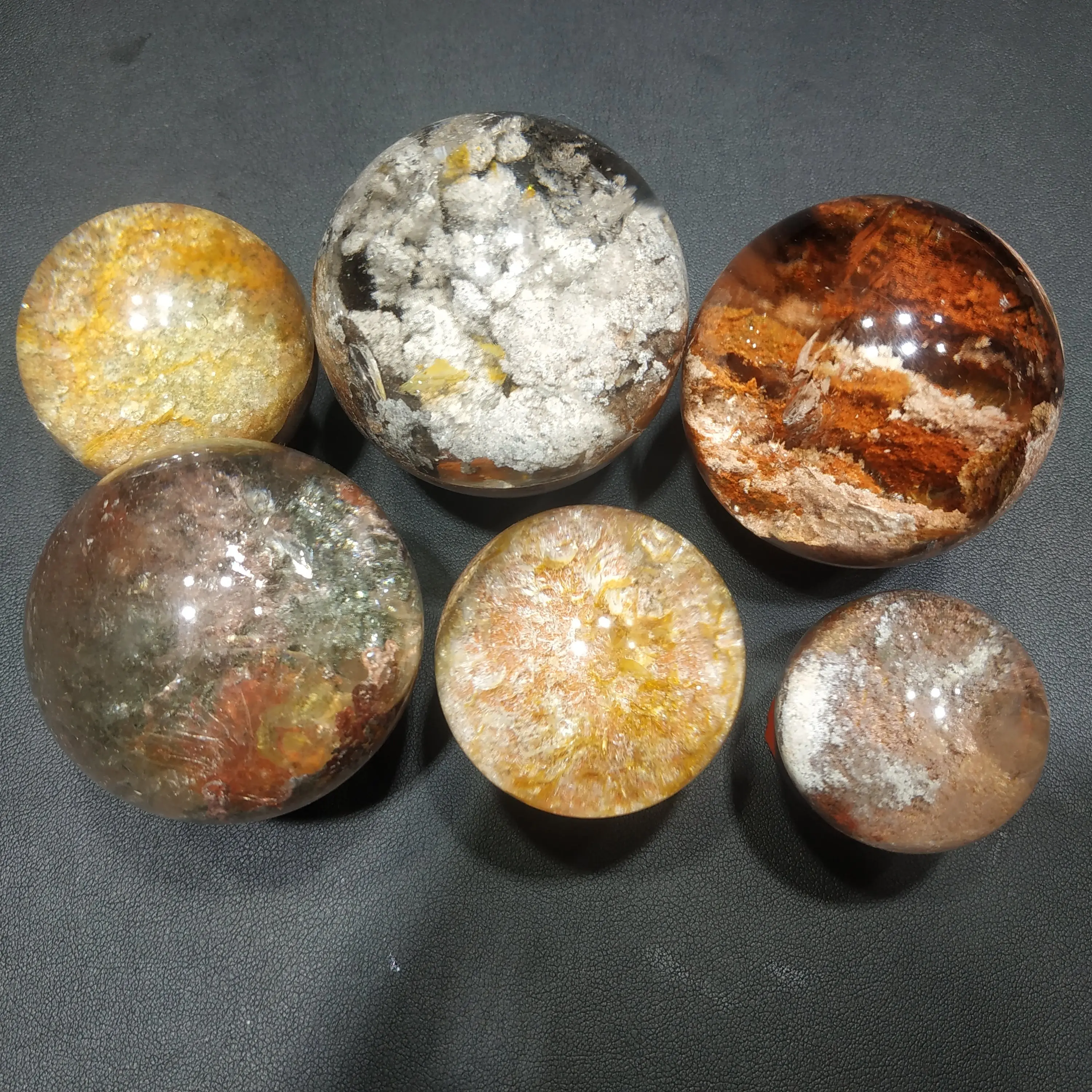 de cristal gemstone esferas cênica bola para decoração de jardim