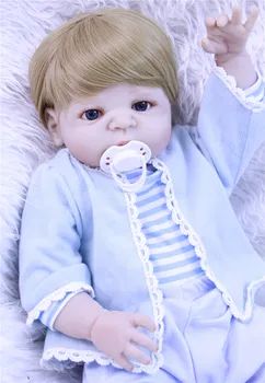 

New Arrival 57cm Full Silicone Baby Doll 100% NPK Reborn Babies Lifelike Girl boy Body For Kids Xmas Gift Bebes reborn bonecas