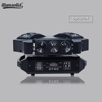 

led disco light dj lights moving heads 9x12w wash mini Spider Light party dmx lighting 6pcs/lot